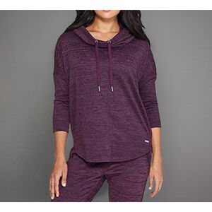 Calvin Klein Performance Marled Hoodie Top Womens Size M